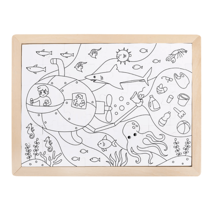 Colouring-In-Side-Of-Hape-48-Piece-Double-Sided-Colour-Puzzle-Ocean-Friends-Naked-Baby-Eco-Boutique