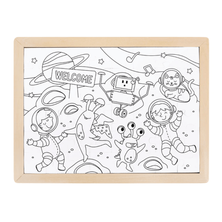 Colouring-In-Side-Of-Hape-48-Piece-Double-Sided-Colour-Puzzle-Space-Friends-Naked-Baby-Eco-Boutique