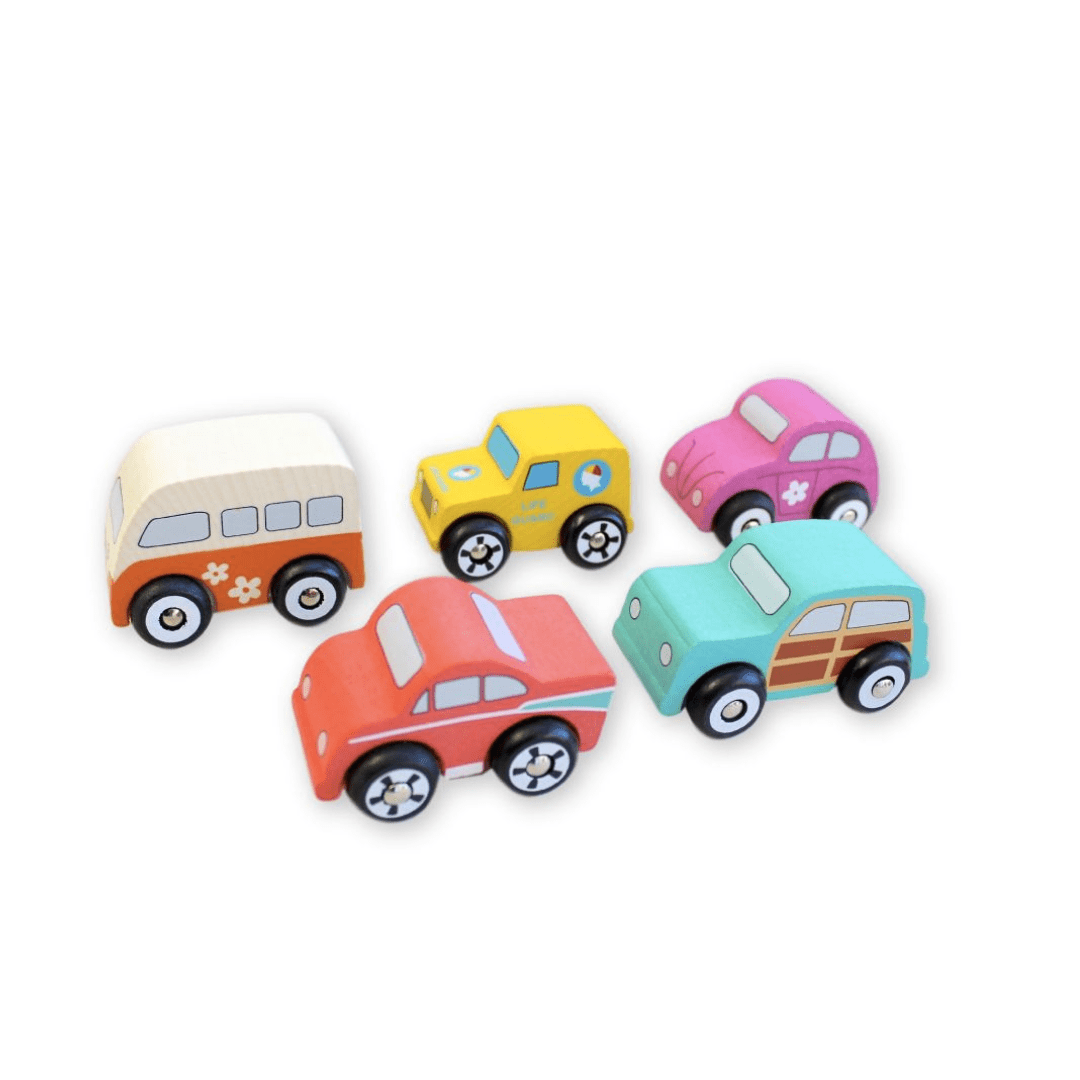 Discoveroo-Wooden-5-Car-Set-Beach-Naked-Baby-Eco-Boutique