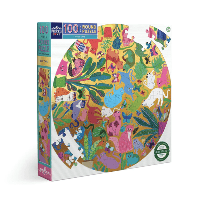 Eeboo-100-Piece-Round-Puzzle-Busy-Cats-Naked-Baby-Eco-Boutique