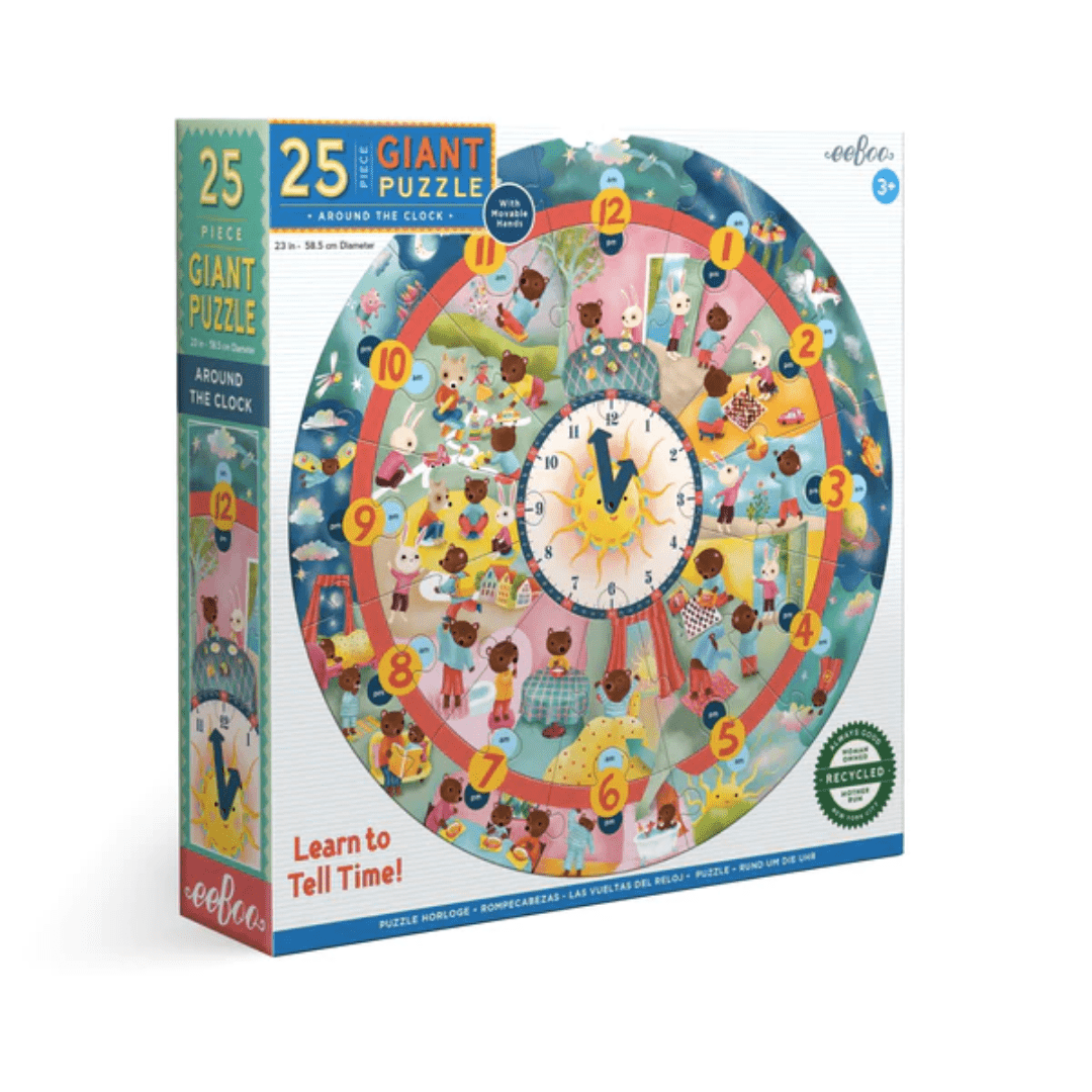 Eeboo-25-Piece-Giant-Puzzle-Around-The-Clock-Naked-Baby-Eco-Boutique