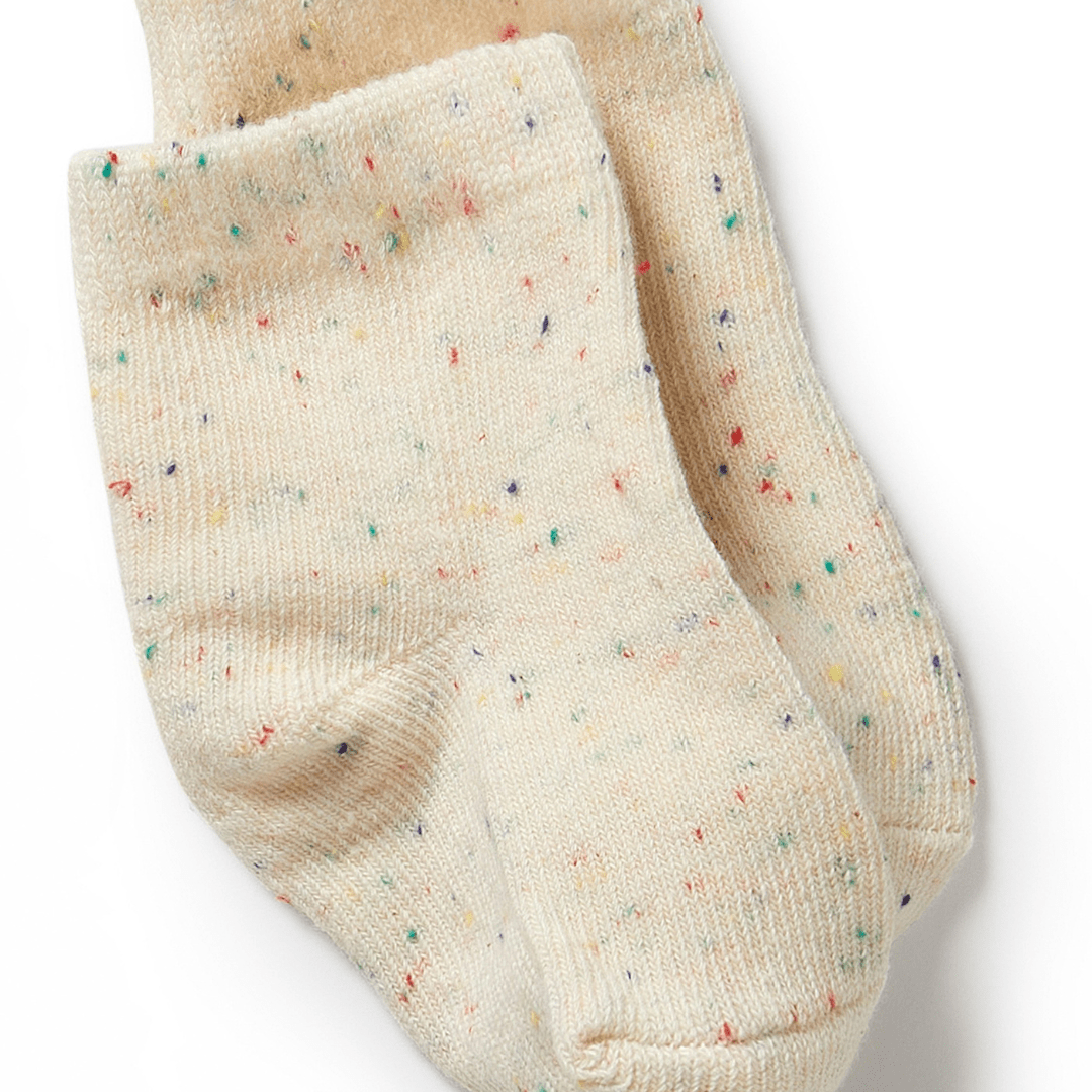Fleck-Socks-In-Wilson-And-Frenchy-Organic-Baby-Socks-3-Pack-Dijon-Pink-Fleck-Naked-Baby-Eco-Boutique