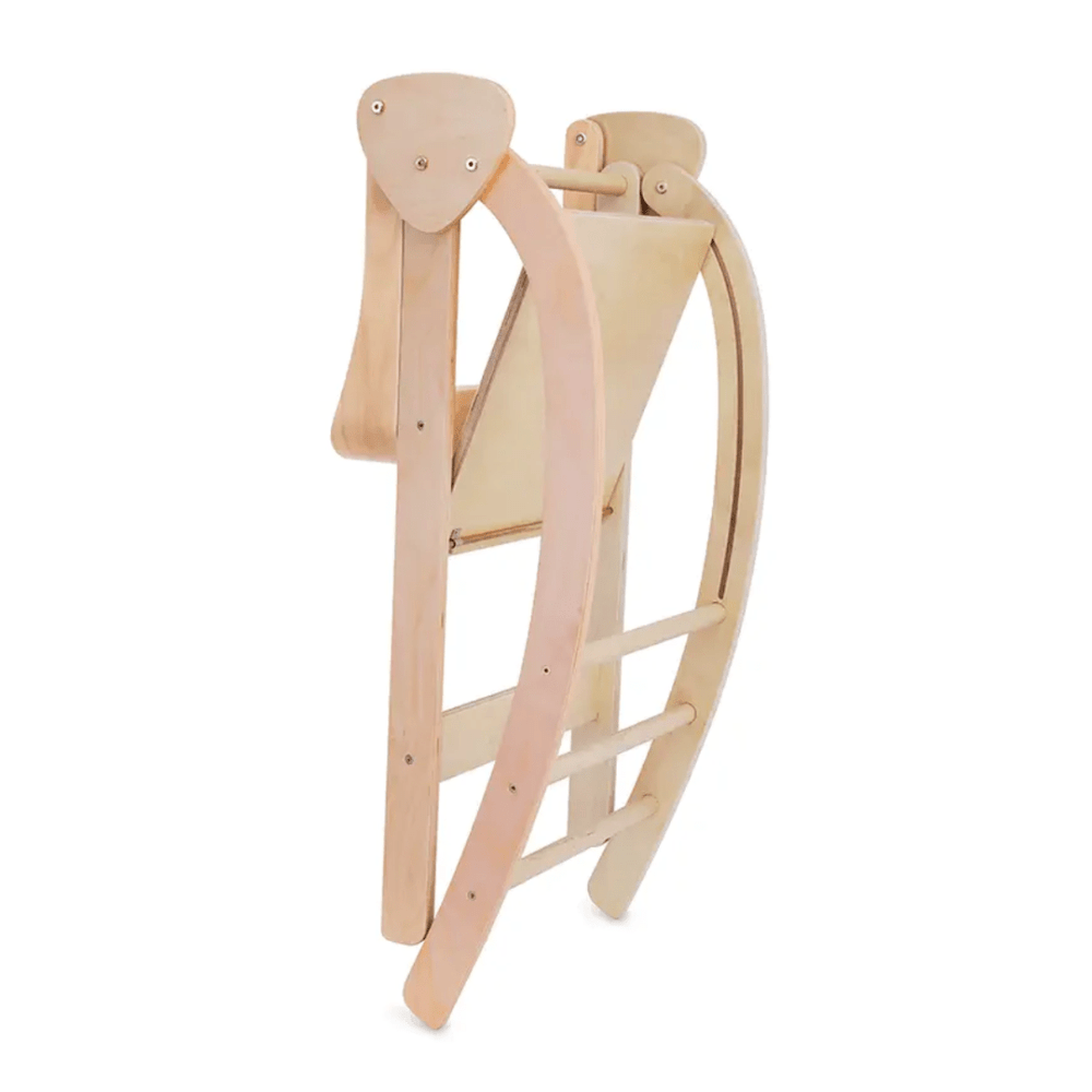 A Kinderfeets Pikler Observation Tower, perfect for imaginative play, on a white background.
