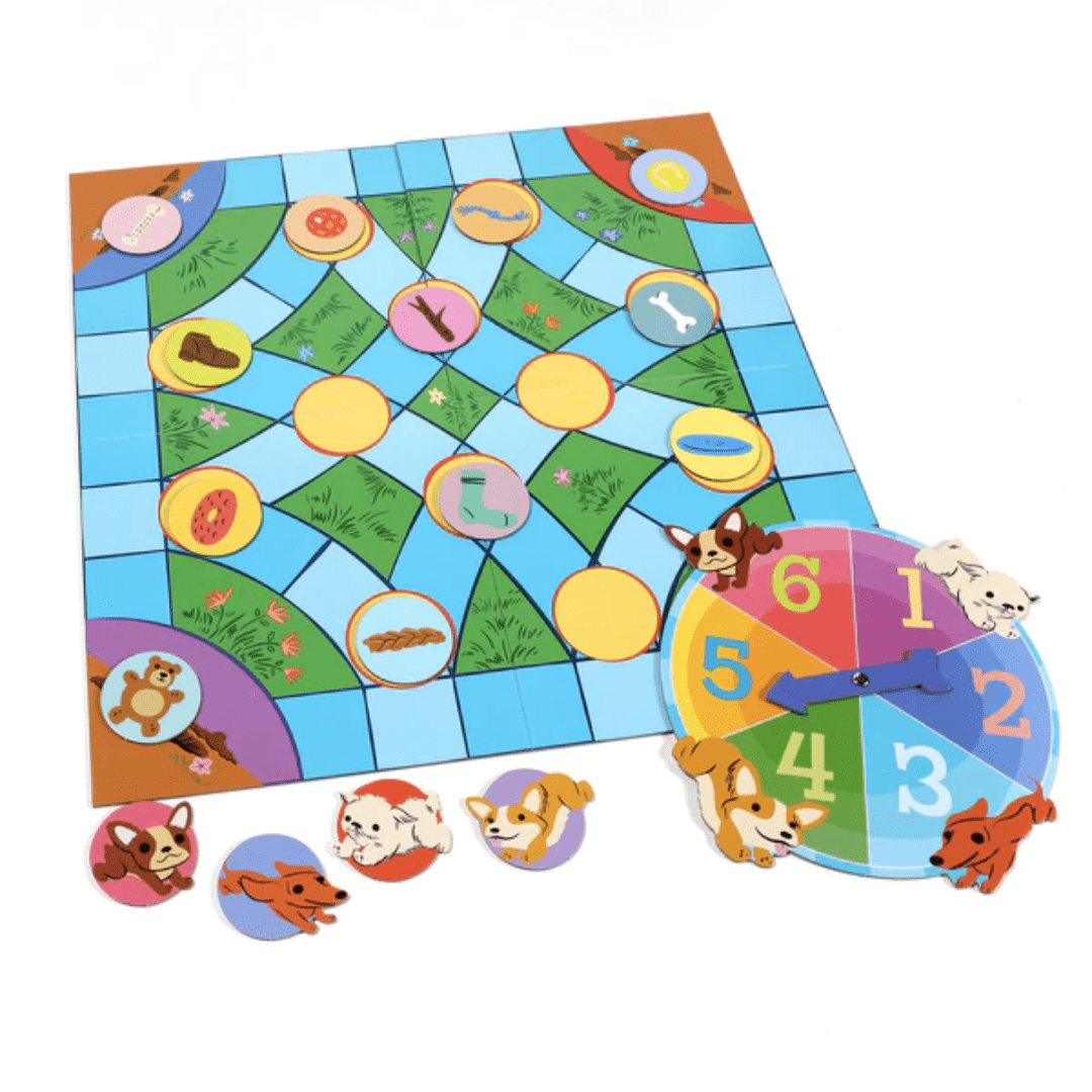 Game-Pieces-In-Eeboo-Puppy-Fluffle-Game-Naked-Baby-Eco-Boutique