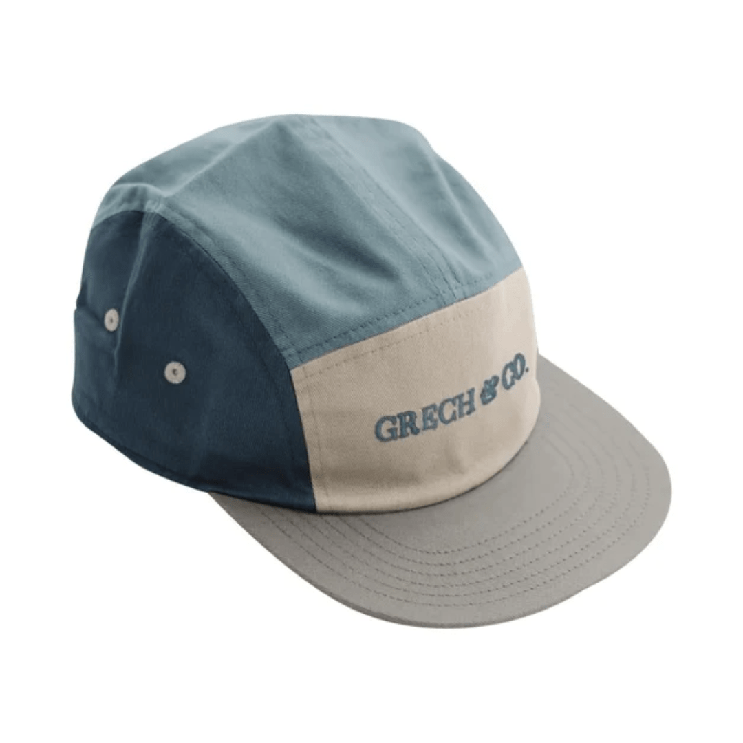 Grech-And-Co-Organic-Anti-UV-5-Panel-Hat-Sky-Blue-Desert-Naked-Baby-Eco-Boutique