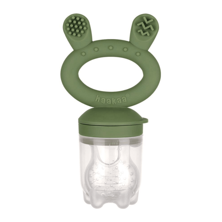 Haakaa-Fresh-Food-Baby-Feeder-and-Teether-Olive-Green-Naked-Baby-Eco-Boutique