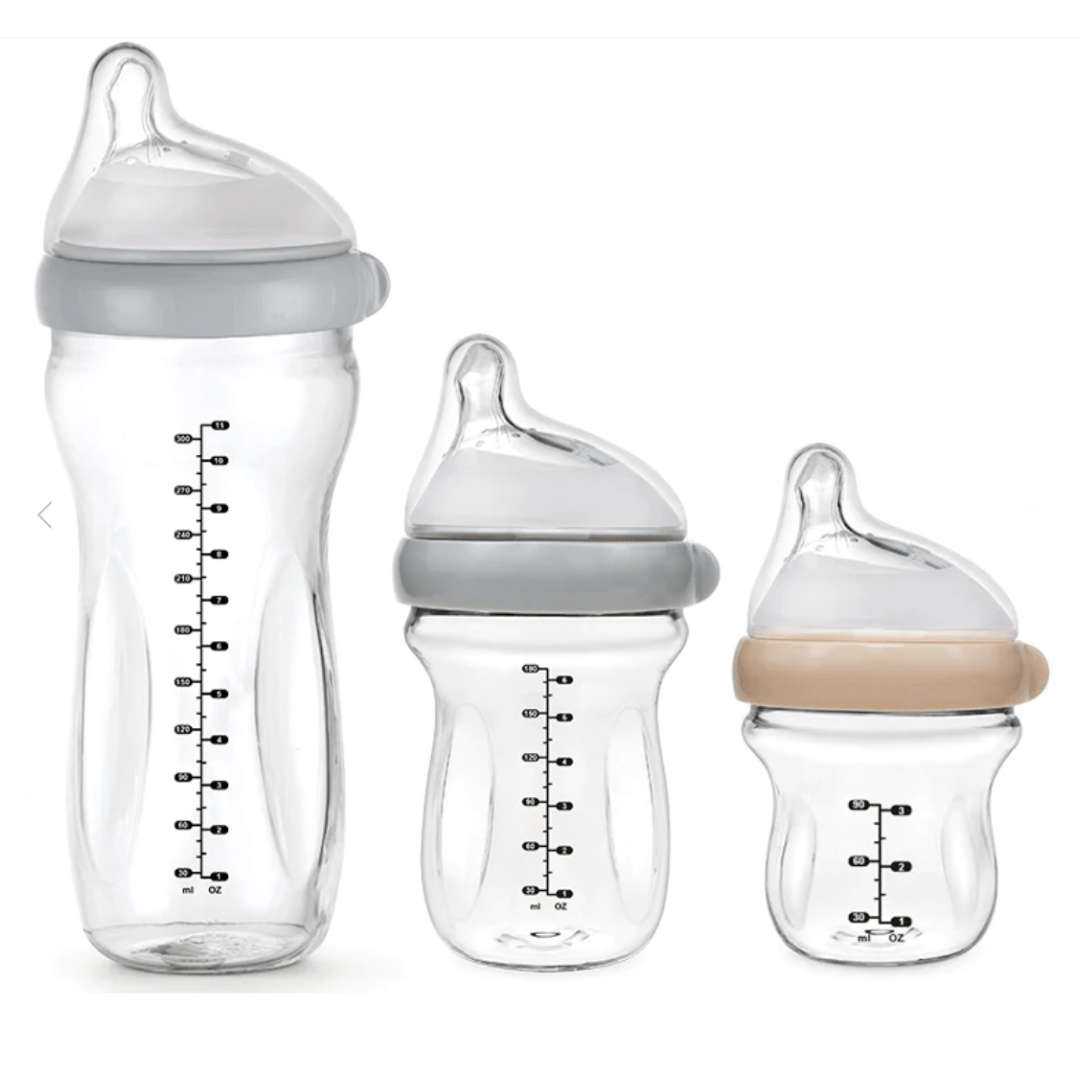 Haakaa Gen. 3 Glass Baby Bottle (Multiple Variants) - Naked Baby Eco Boutique
