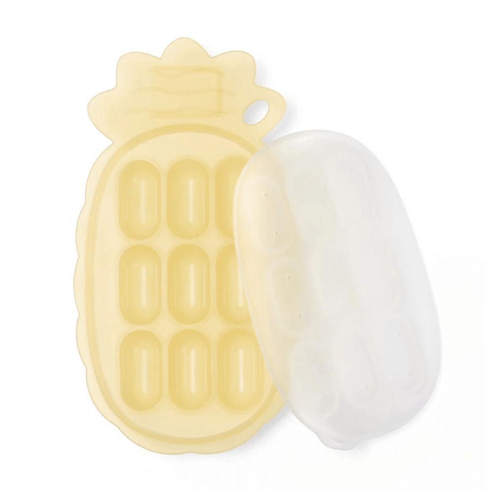 Haakaa-Silicone-Pineapple-Nibble-Tray-With-Label-Slot-Banana-Naked-Baby-Eco-Boutique