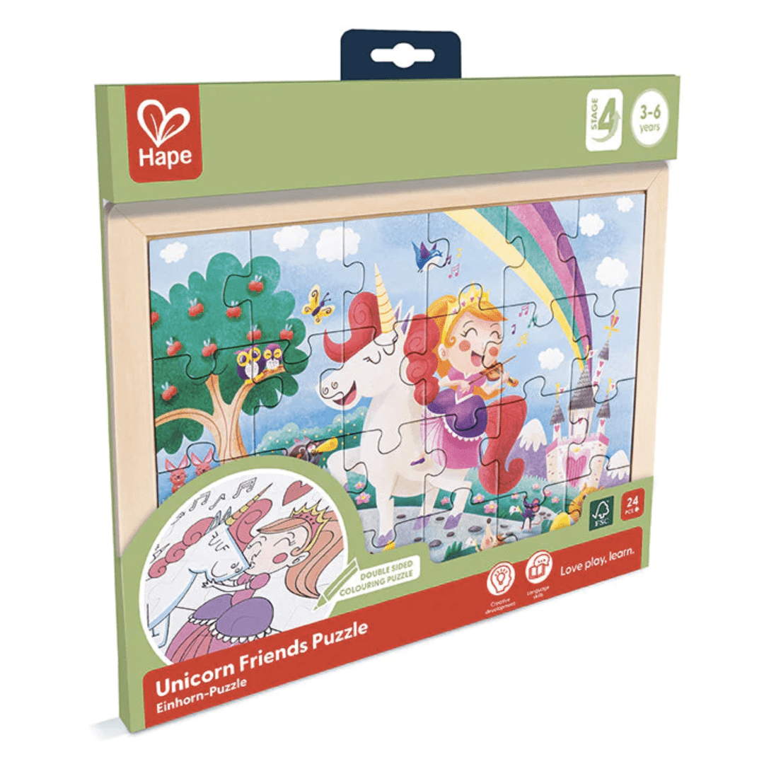 Hape-24-Piece-Double-Sided-Colour-Puzzle-Unicorn-And-Friends-In-Packaging-Naked-Baby-Eco-Boutique