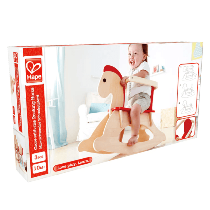 Hape Grow-With-Me Rocking Horse - Naked Baby Eco Boutique
