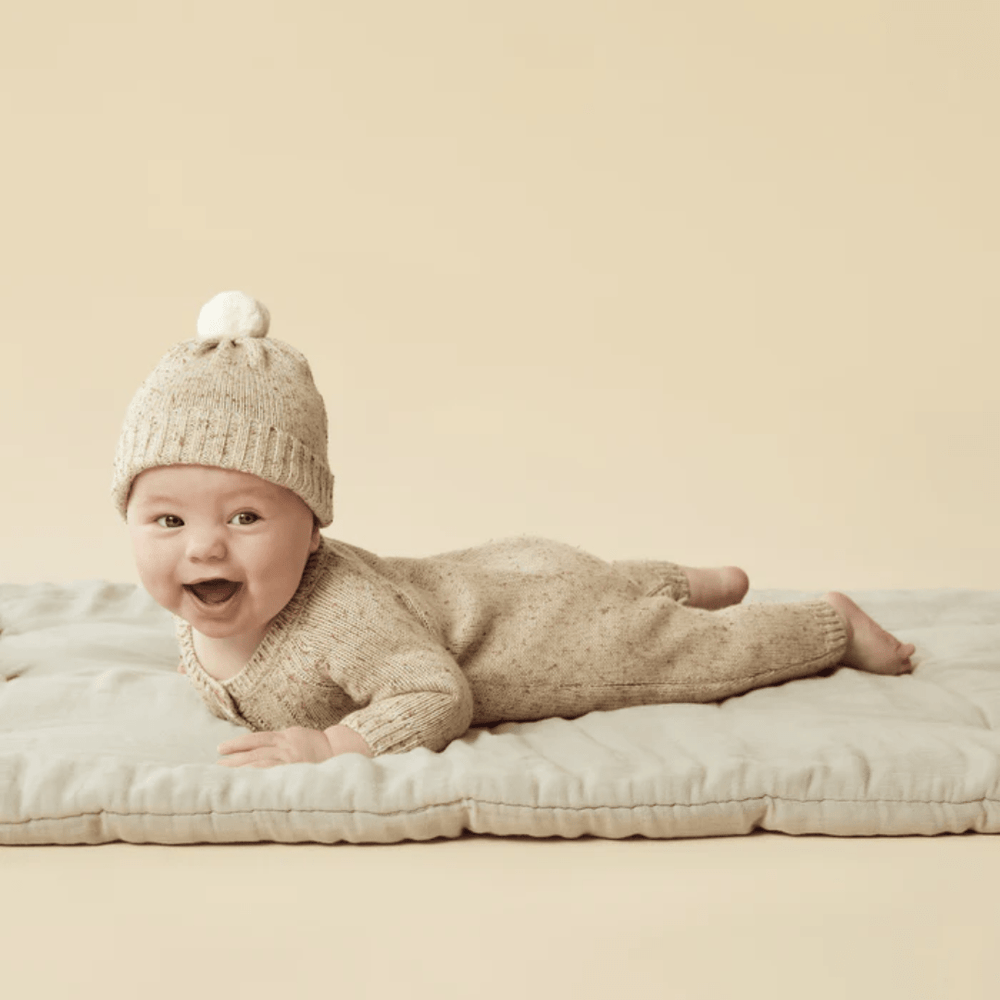 Happy-Baby-Wearing-Wilson-And-Frenchy-Fleck-Knitted-Hat-Naked-Baby-Eco-Boutique