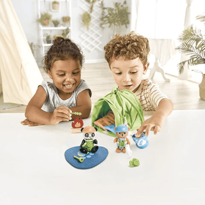Happy-Little-Kids-Playing-Together-With-Hape-Green-Planet-Eco-Camping-Set-Naked-Baby-Eco-Boutique