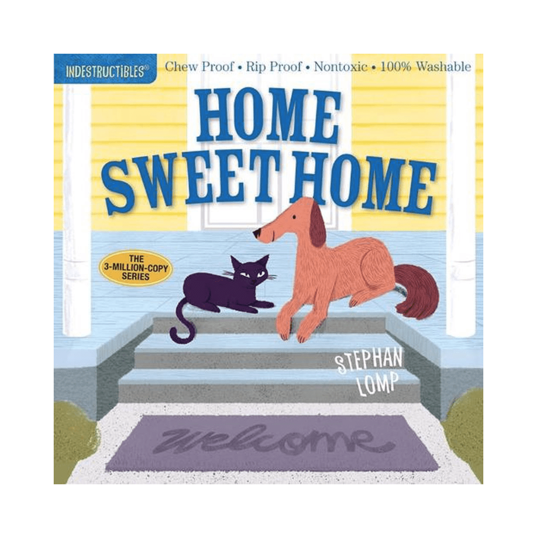Frances Lincoln Children's Books "Indestructibles" Baby Books (Multiple Variants) and waterproof home sweet home by Stephanie Lum.