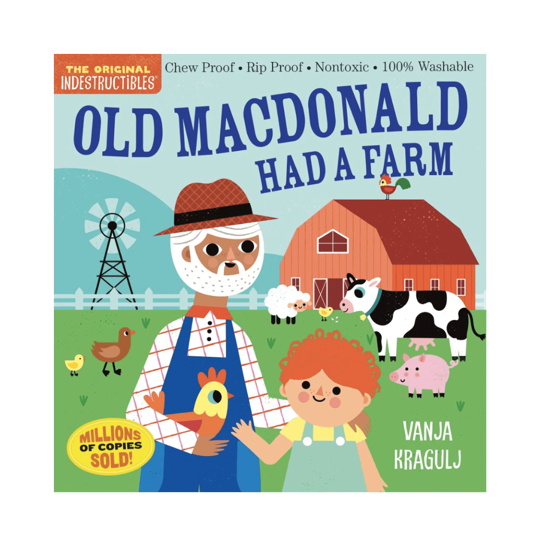 Old macdonald had a waterproof "Indestructibles" Baby Books (Multiple Variants) farm by Frances Lincoln Children's Books.