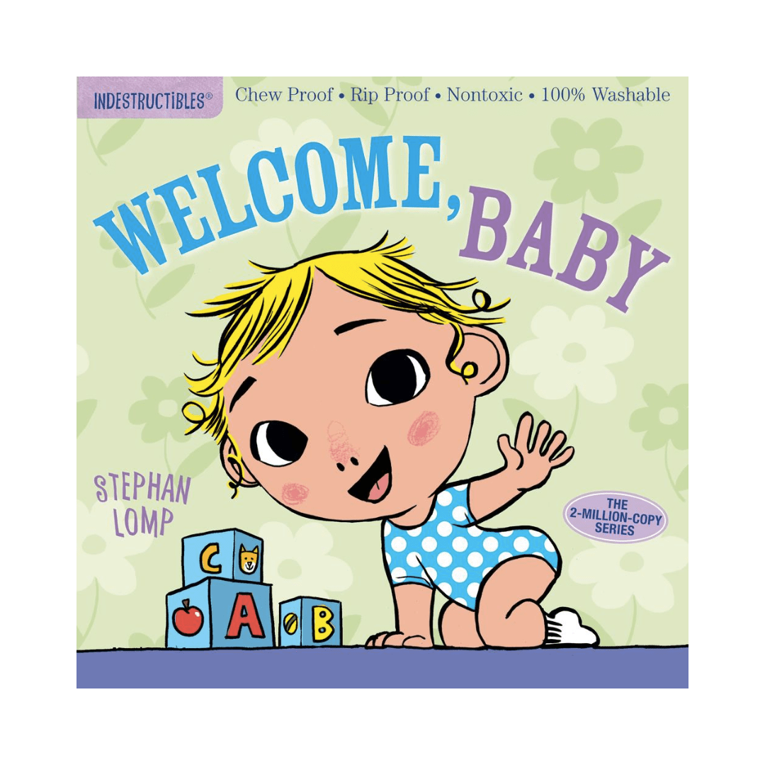 Welcome baby with Indestructibles, the chew-proof and waterproof book by Frances Lincoln Children's Books.