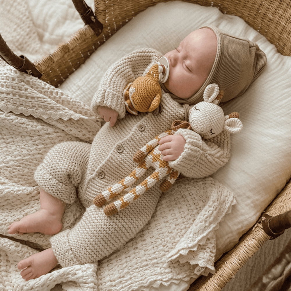 Little-Baby-Sleeping-With-Patti-Oslo-Organic-Cotton-Goldie-Giraffe-Naked-Baby-Eco-Boutique