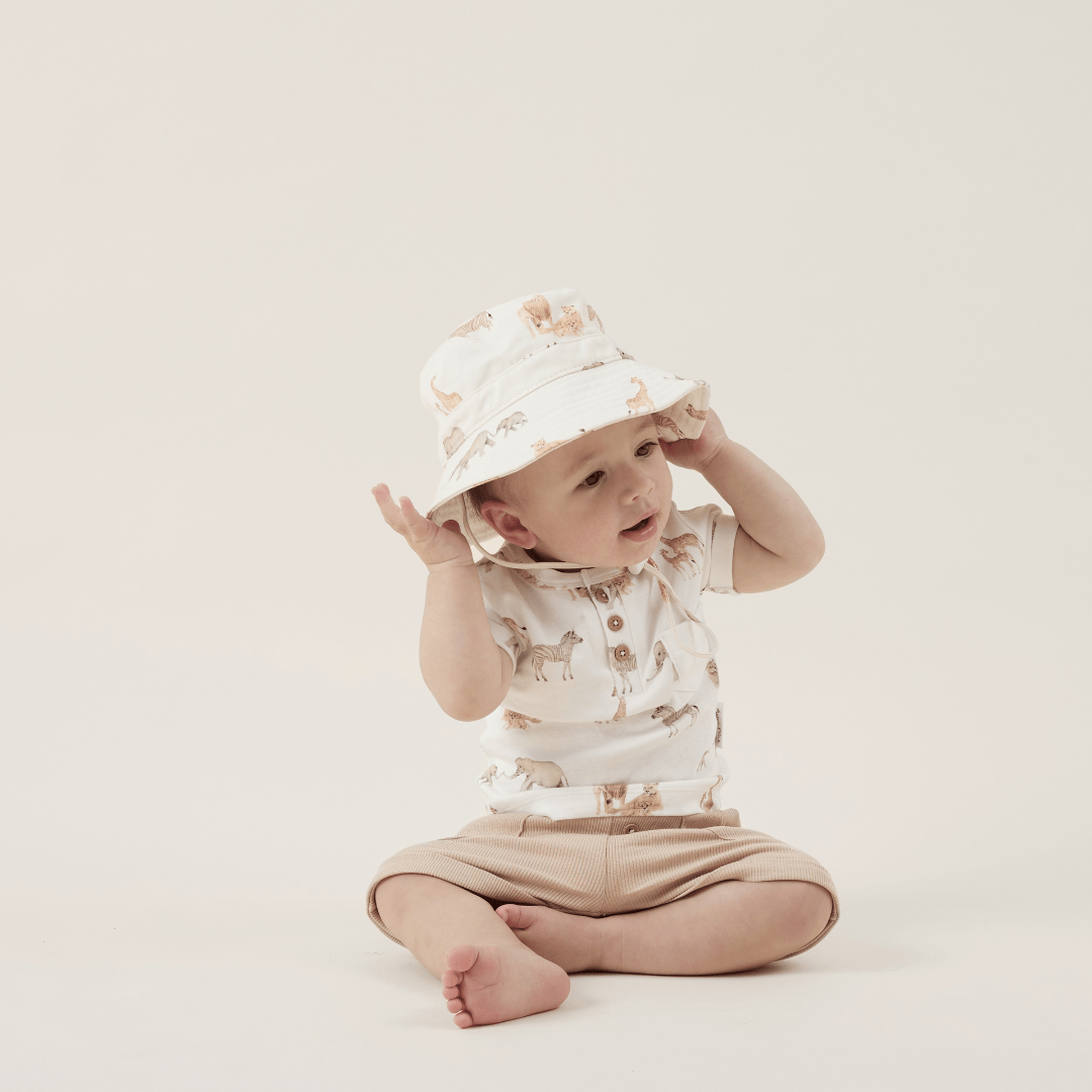 Aster & Oak Organic Cotton Rib Shorts (Multiple Variants) - Naked Baby Eco Boutique