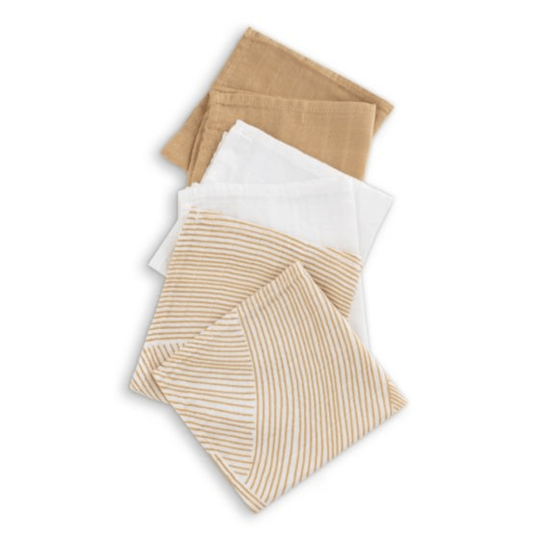 Little-Bamboo-Muslin-Wash-Cloths-6-Pack-Marigold-Washers-Naked-Baby-Eco-Boutique