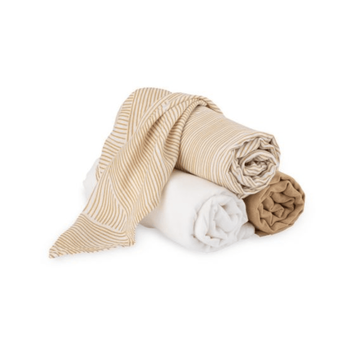 Little Bamboo Swaddle Wraps - 3-Pack (Multiple Variants) - Naked Baby Eco Boutique