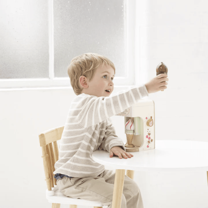 Little-Boy-Playing-With-Le-Toy-Van-Ice-Cream-Machine-Naked-Baby-Eco-Boutique