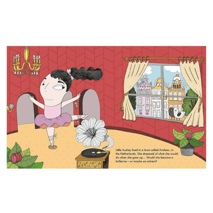 A "Little People, Big Dreams" book capturing the joy of a girl's dance in her room, filled with Big Dreams for Little People by Frances Lincoln Children's Books.