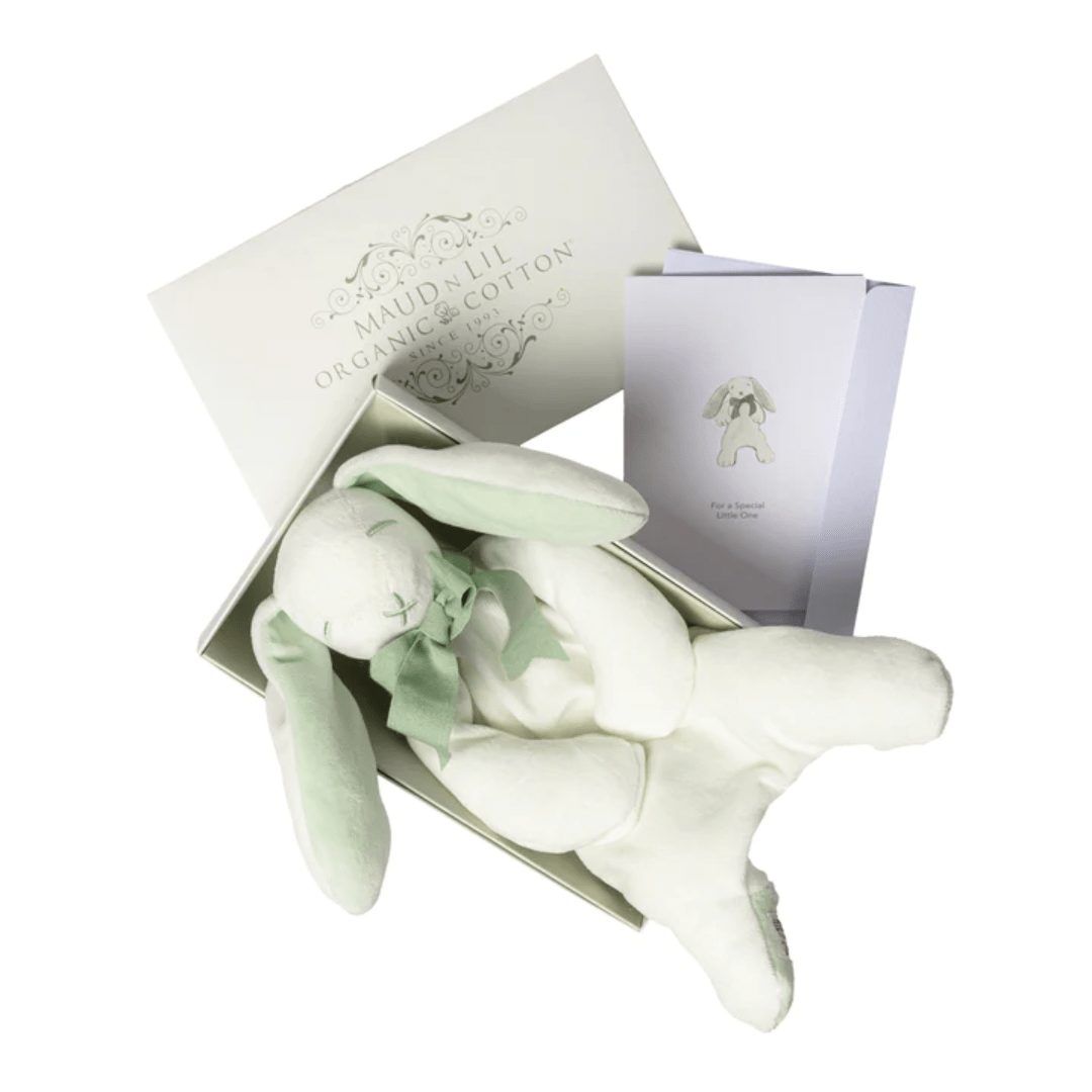 Maud-N-Lil-Organic-Bunny-Comforter-Gift-Boxed-with-Card-Mint-Green-Naked-Baby-Eco-Boutique
