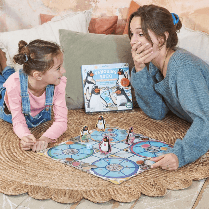 Mum-And-Daughter-Playing-Together-Eeboo-Penguins-Rock-Board-Game-Naked-Baby-Eco-Boutique