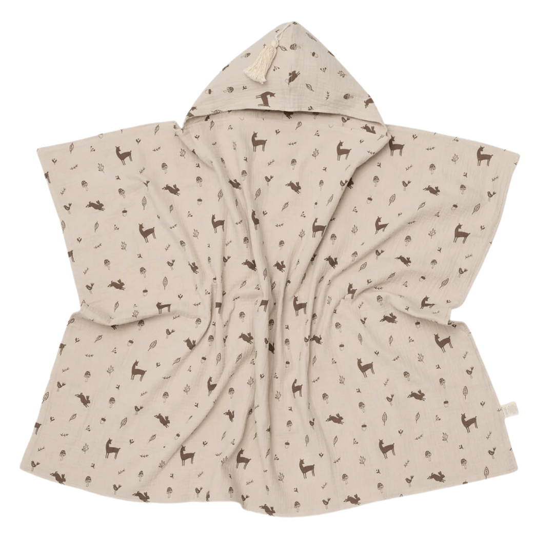 Over the Dandelions Organic Muslin Hooded Towel (Multiple Variants) - Naked Baby Eco Boutique