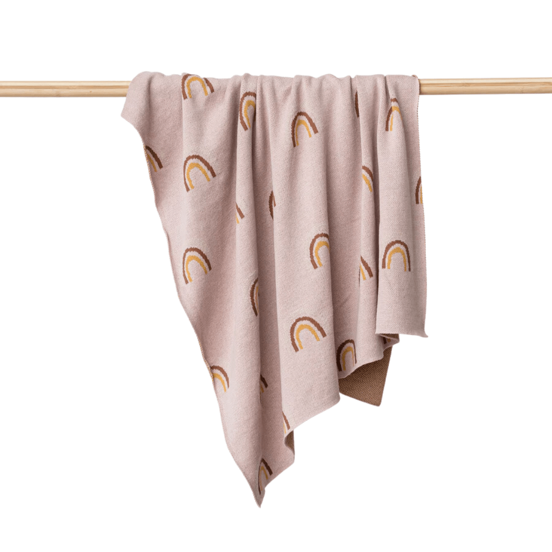 Rainbows/Dusk Over the Dandelions Organic Cotton Print Blanket (Multiple Variants) - Naked Baby Eco Boutique