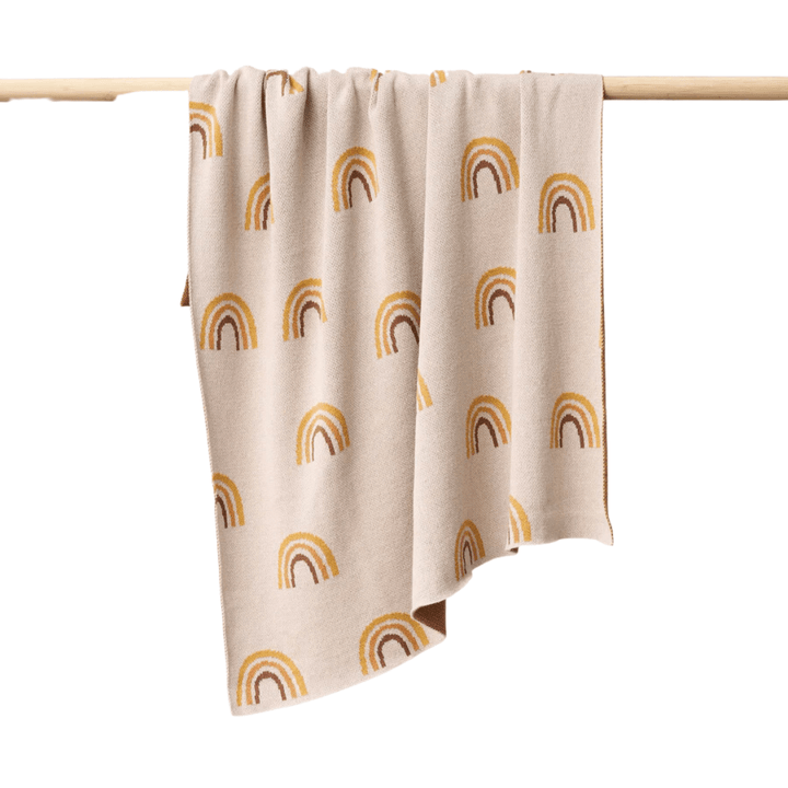Rainbows/Sun Over the Dandelions Organic Cotton Print Blanket (Multiple Variants) - Naked Baby Eco Boutique