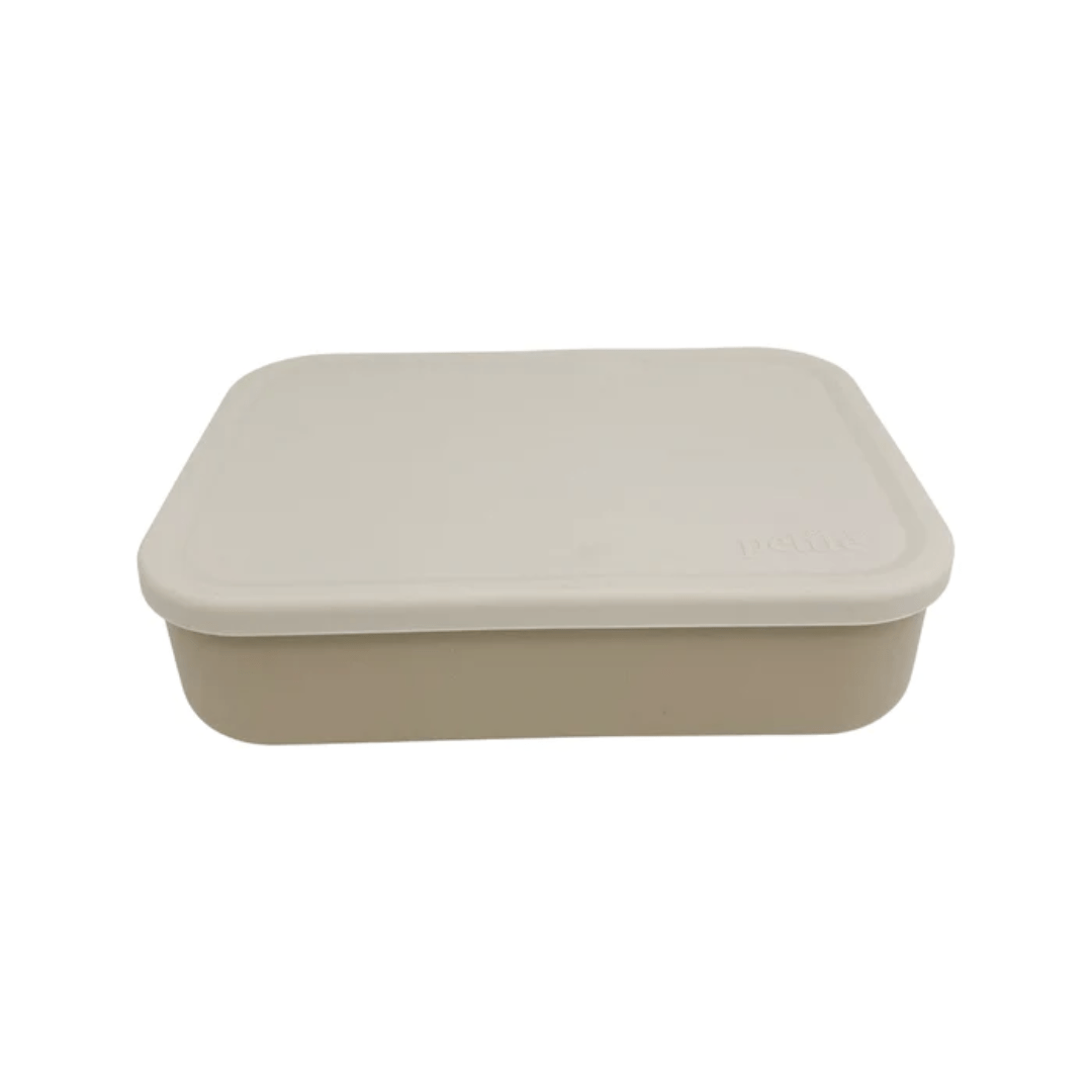 Petite-Eats-Silicone-Bento-Lunchbox-Sandstone-Overcast-Naked-Baby-Eco-Boutique