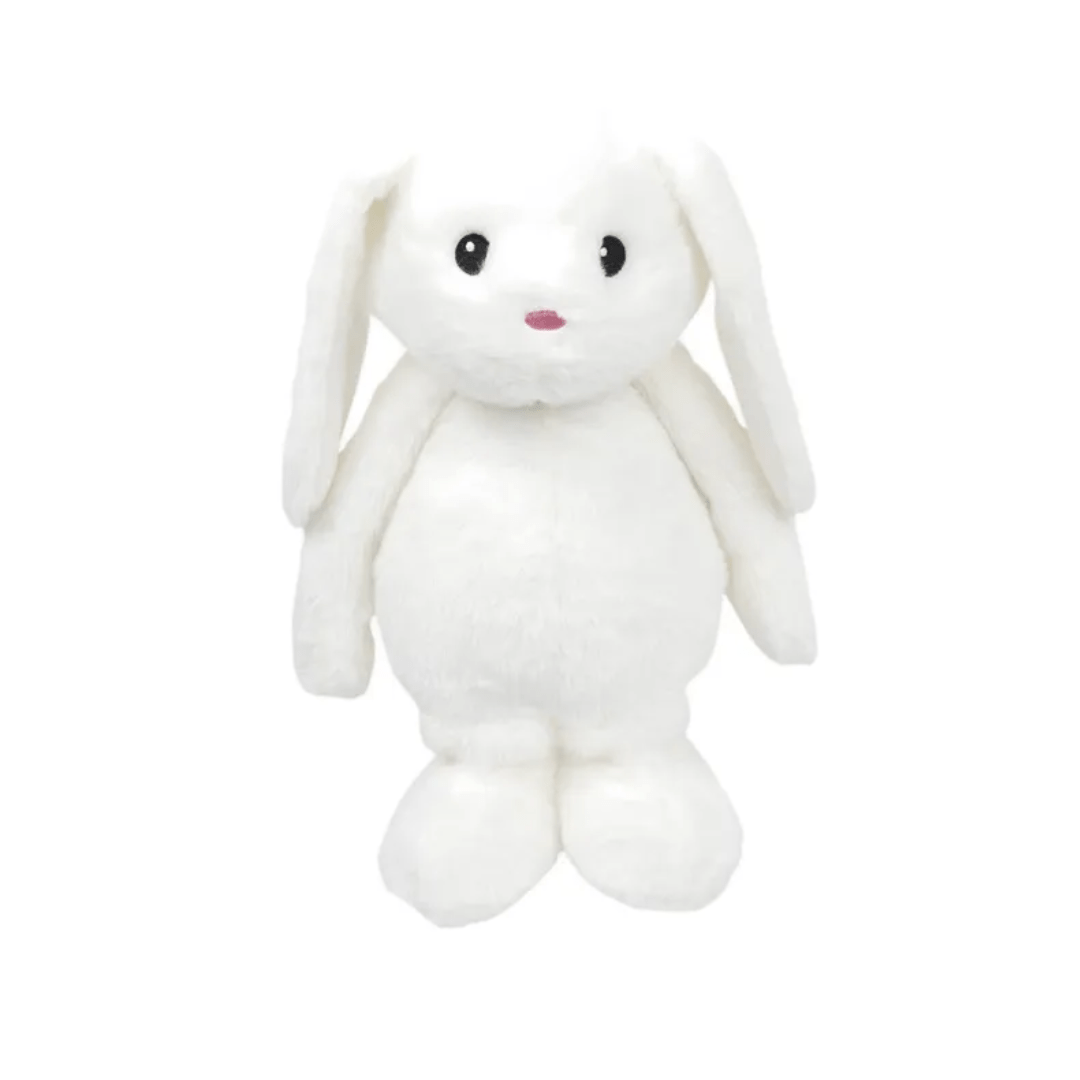 A cuddly companion, a Re-Softables Sachi Bunny stuffed animal on a white background.