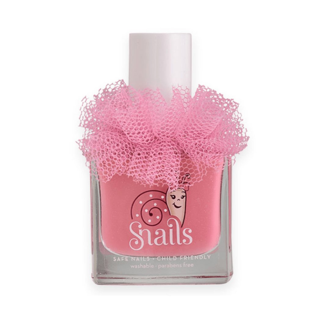 A pink bottle with Snails Ballerine Non-Toxic Washable Natural Nail Polish by SNAILS.