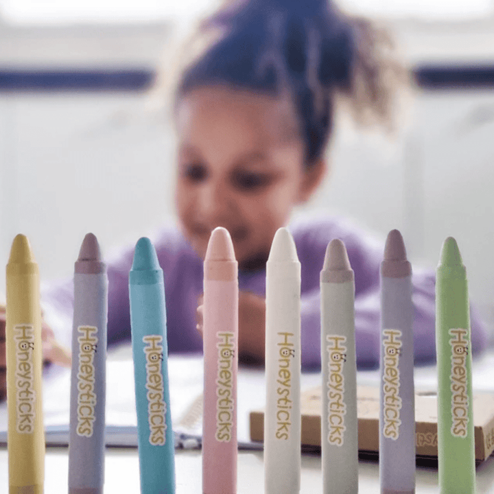 Styled-Image-Of-Honeysticks-Pastel-Jumbo-Beeswax-Crayons-Naked-Baby-Eco-Boutqiue