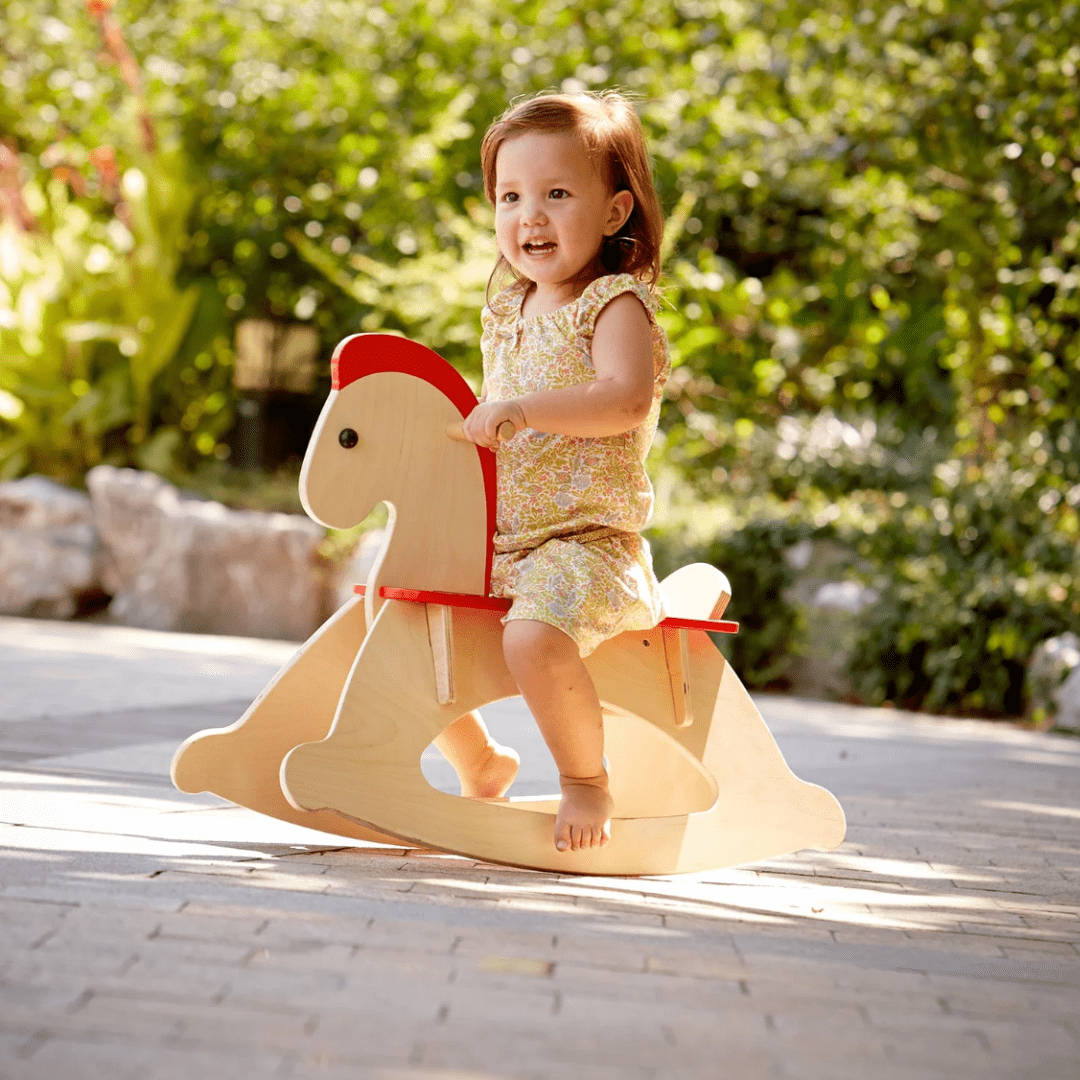 Hape Grow-With-Me Rocking Horse - Naked Baby Eco Boutique