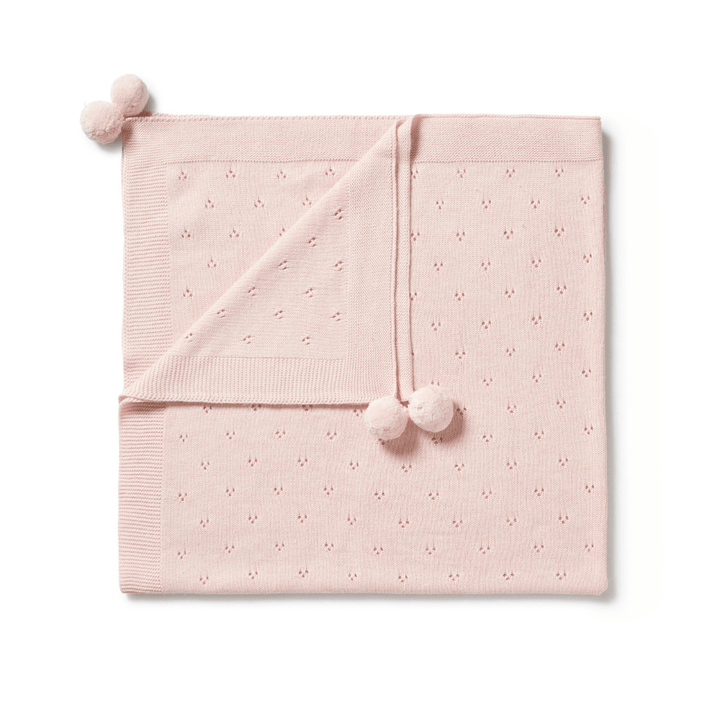 Wilson-And-Frenchy-Knitted-Pointelle-Baby-Blanket-Pink-Naked-Baby-Eco-Boutique