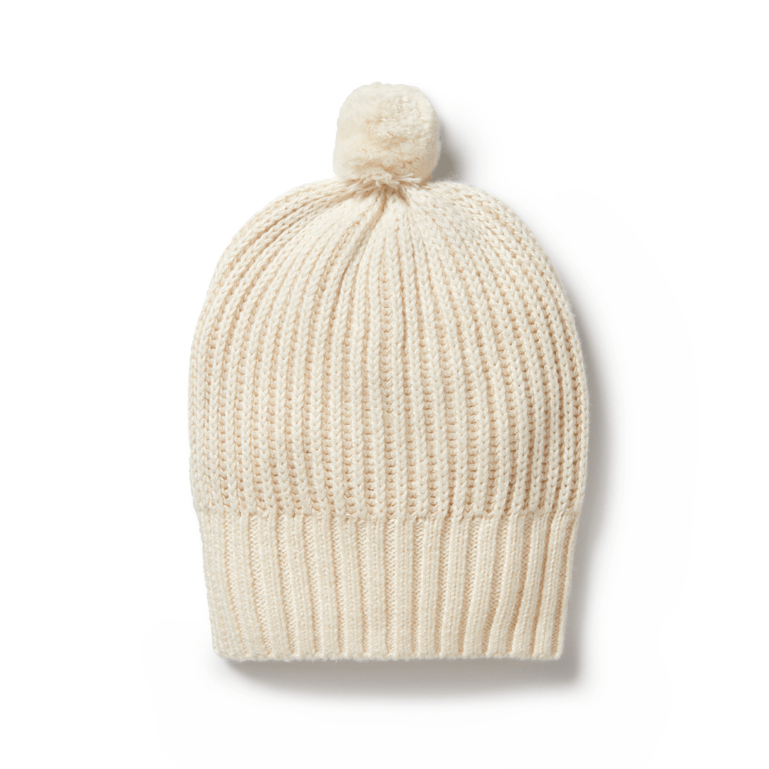 Wilson-And-Frenchy-Knitted-Ribbed-Hat-Ecru-Naked-Baby-Eco-Boutique