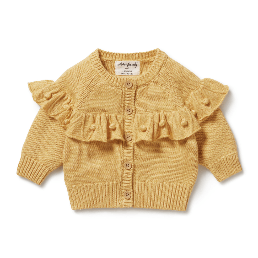 Wilson-And-Frenchy-Knitted-Ruffle-Cardigan-Dijon-Naked-Baby-Eco-Boutique