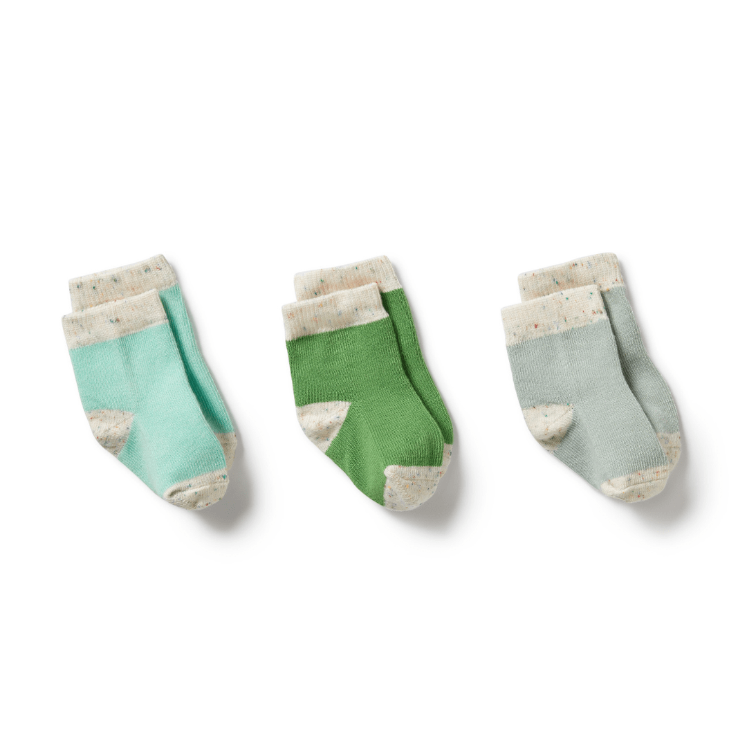 Wilson-And-Frenchy-Organic-Baby-Socks-3-Pack-Mint-Green-Cactus-Smoke-Blue-Naked-Baby-Eco-Boutique