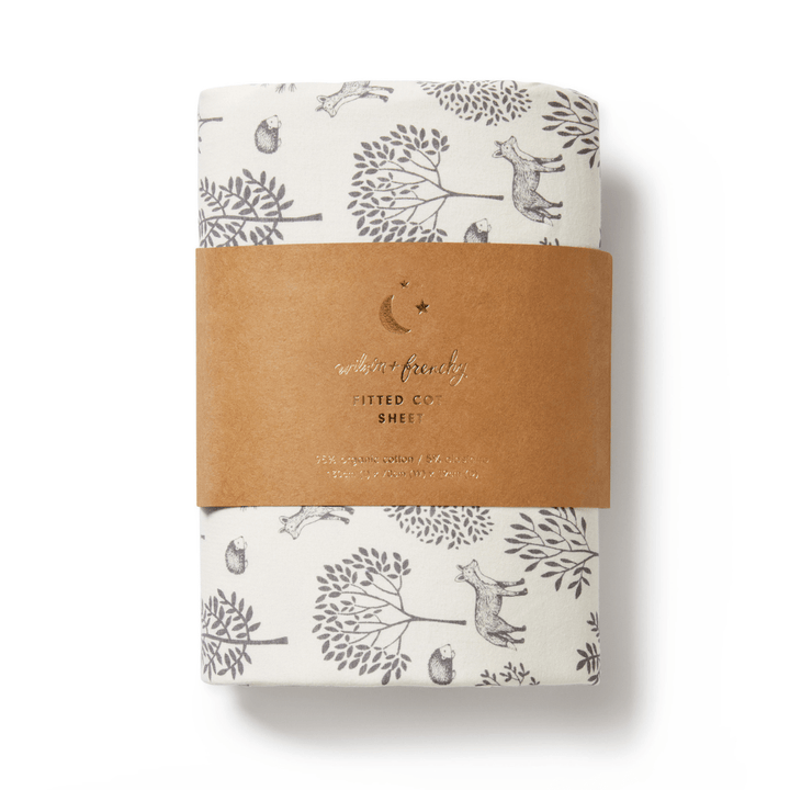 Wilson-And-Frenchy-Organic-Cotton-Cot-Sheet-Woodland-In-Packaging-Naked-Baby-Eco-Boutique