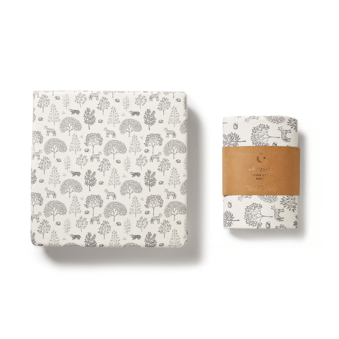 Wilson-And-Frenchy-Organic-Cotton-Cot-Sheet-Woodland-With-Packaging-Naked-Baby-Eco-Boutique