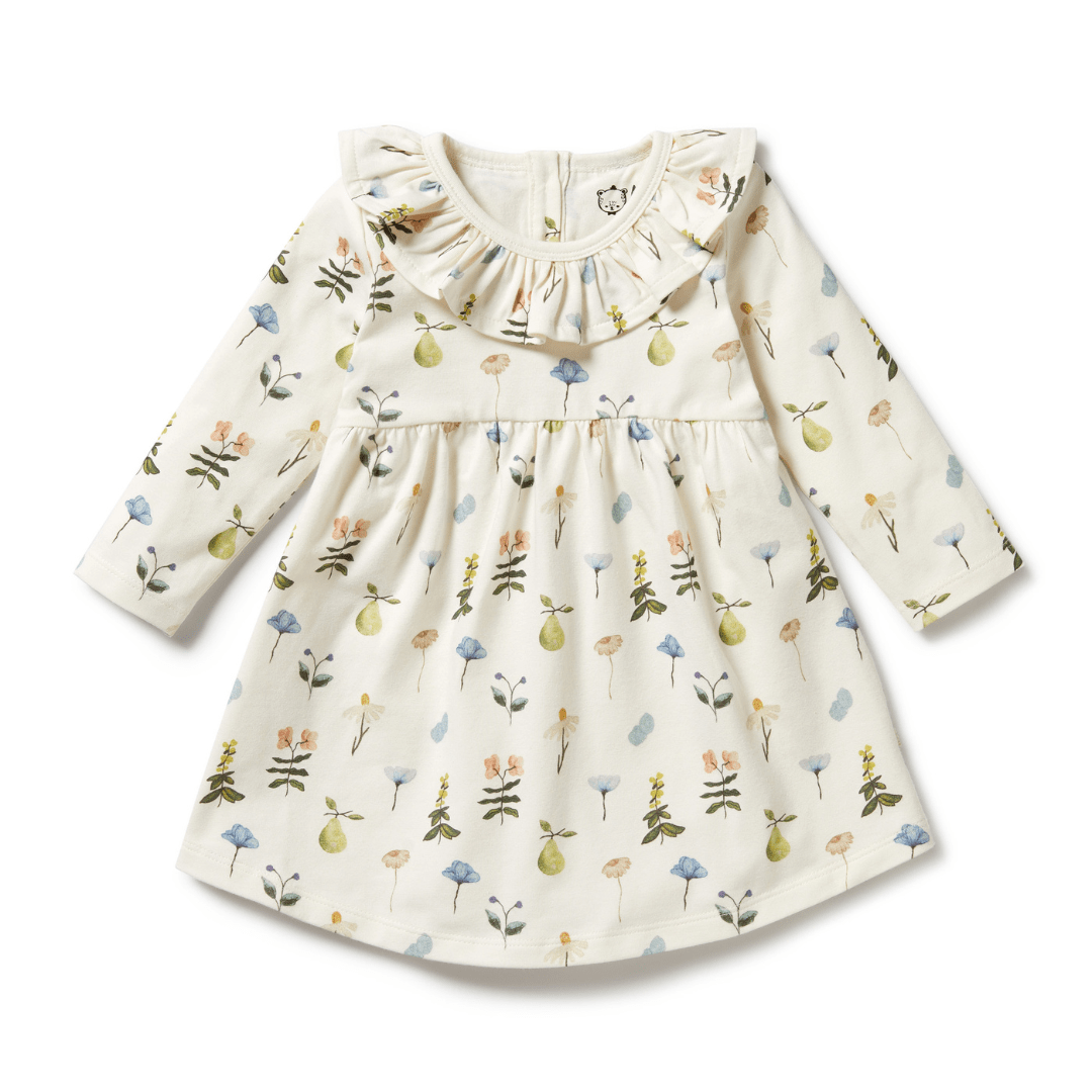 Wilson-And-Frenchy-Organic-Long-Sleeved-Ruffle-Dress-Petit-Garden-Naked-Baby-Eco-Boutique