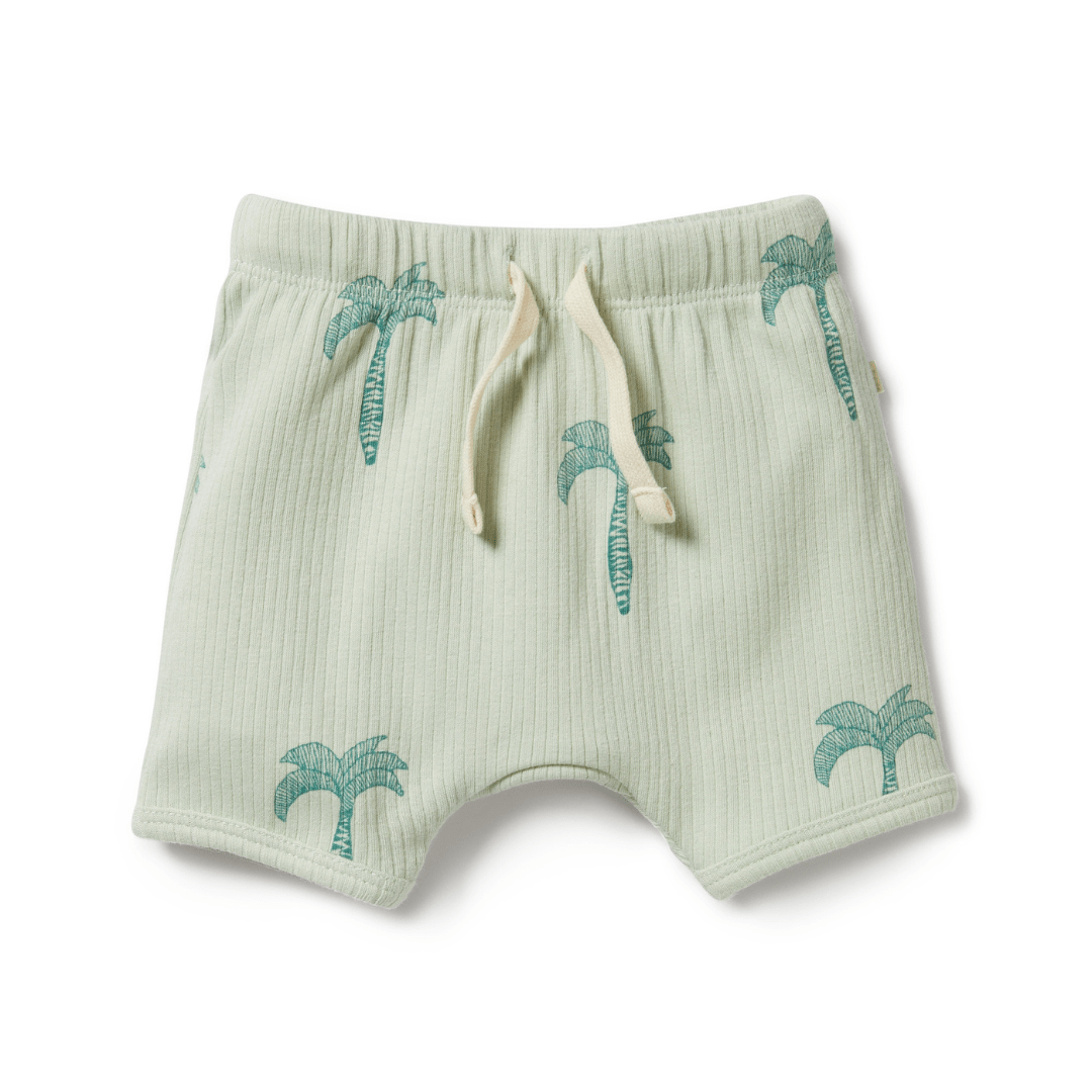 These Wilson & Frenchy Organic Palm Tree Rib Shorts feature cute palm trees and are made from organic cotton.