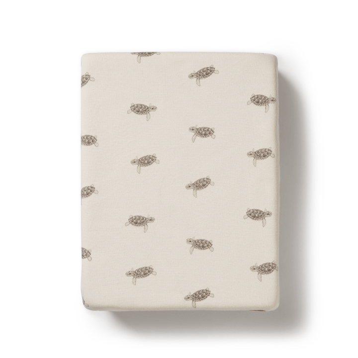 Wilson & Frenchy Fabric notebook with an organic turtle print design on a white background, available as a final sale item at our outlet.