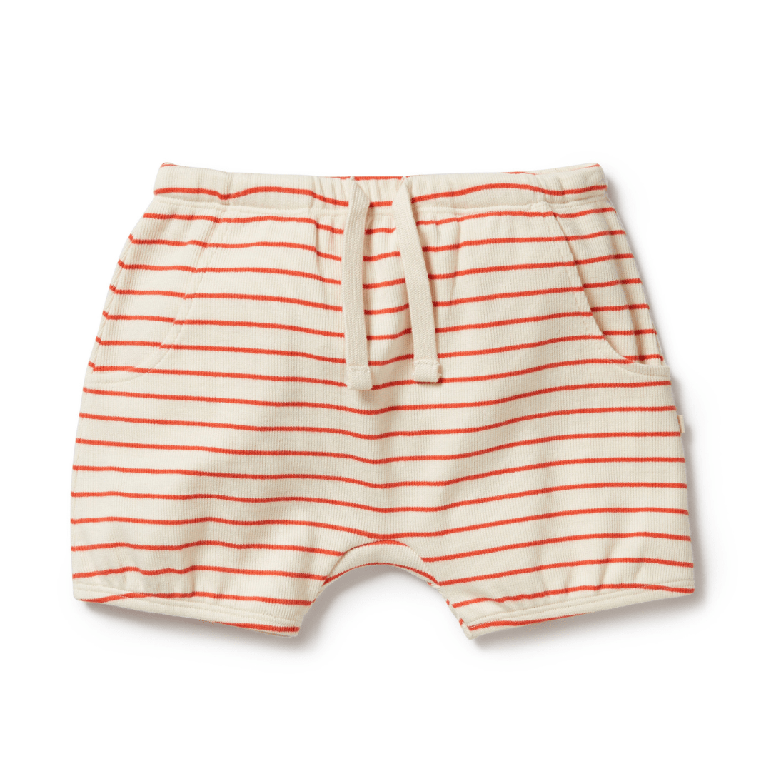 Wilson & Frenchy Organic Rib Stripe Bloomer Shorts (Multiple Variants) by Wilson & Frenchy.