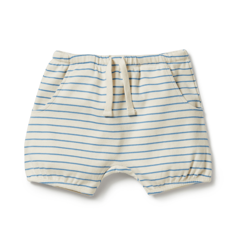 Wilson & Frenchy Wilson & Frenchy Organic Rib Stripe Kids Bloomer Shorts (Multiple Variants) shorts.