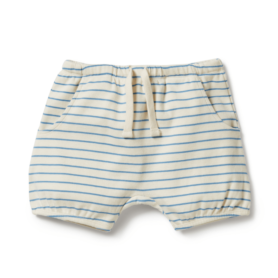 Wilson & Frenchy Wilson & Frenchy Organic Rib Stripe Kids Bloomer Shorts (Multiple Variants) shorts.