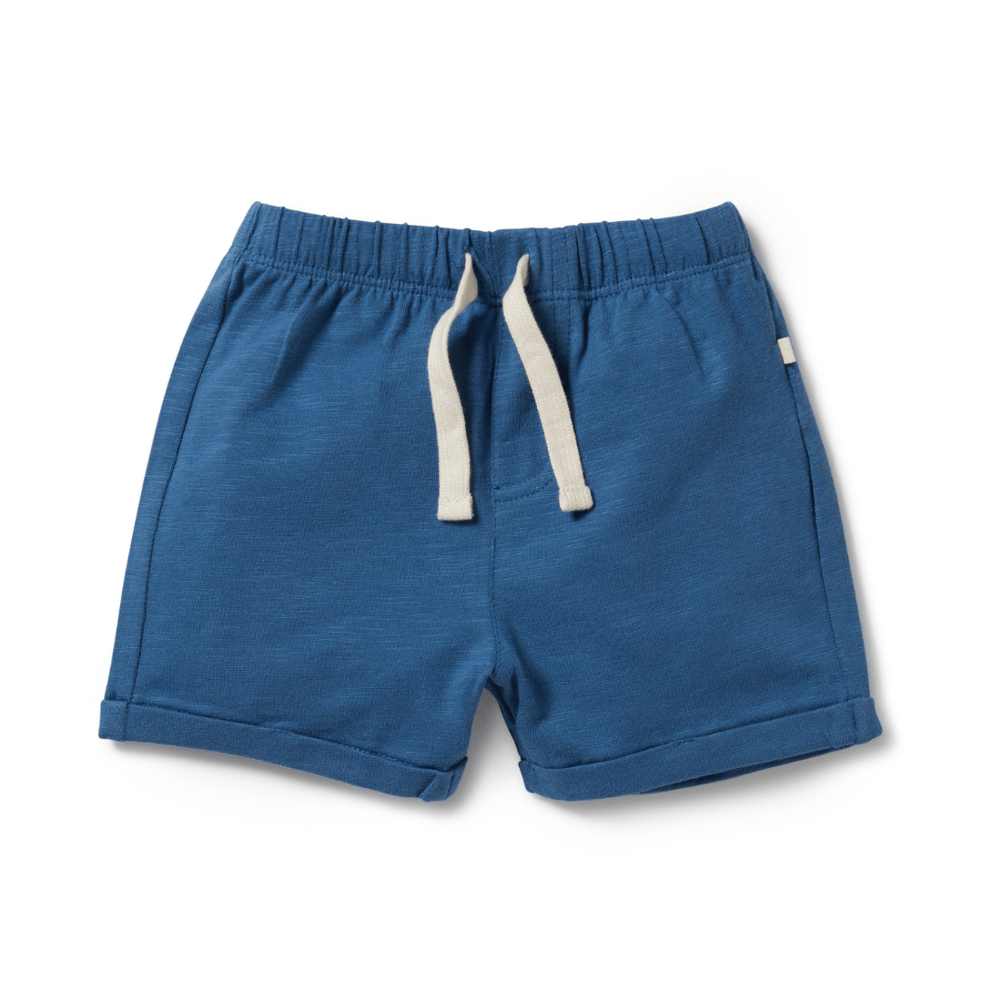 Wilson-And-Frenchy-Organic-Tie-Front-Shorts-Dark-Blue-Naked-Baby-Eco-Boutique