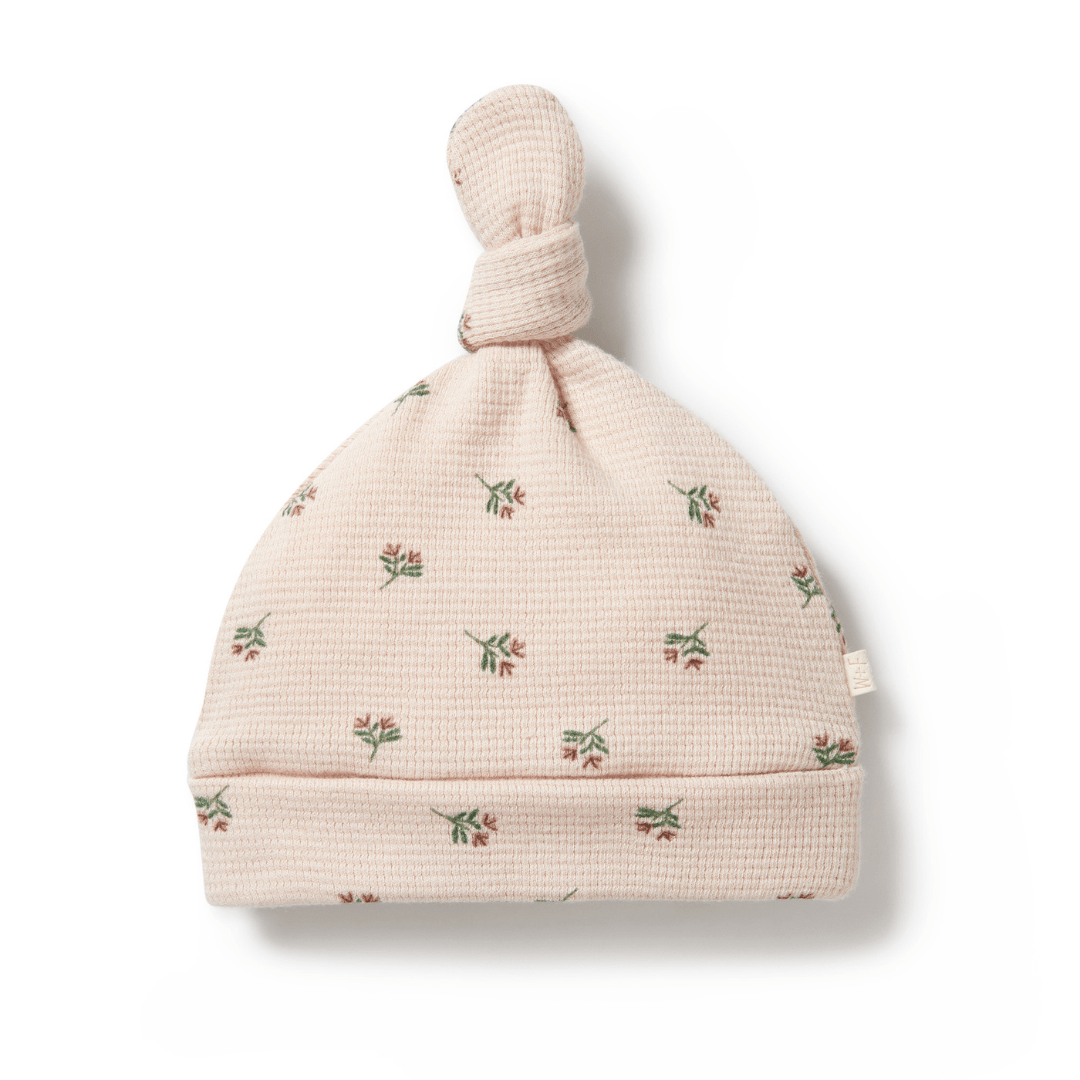 Wilson-And-Frenchy-Organic-Waffle-Knot-Hat-Emily-Floral-Naked-Baby-Eco-Boutique