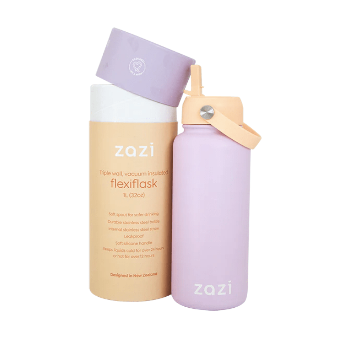 Zazi-Flexiflask-Drink-Bottle-1L-Peach-Sherbert-Naked-Baby-Eco-Boutique